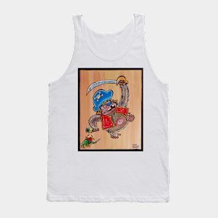 Rampaging Pirate Ape and Parrot Tank Top